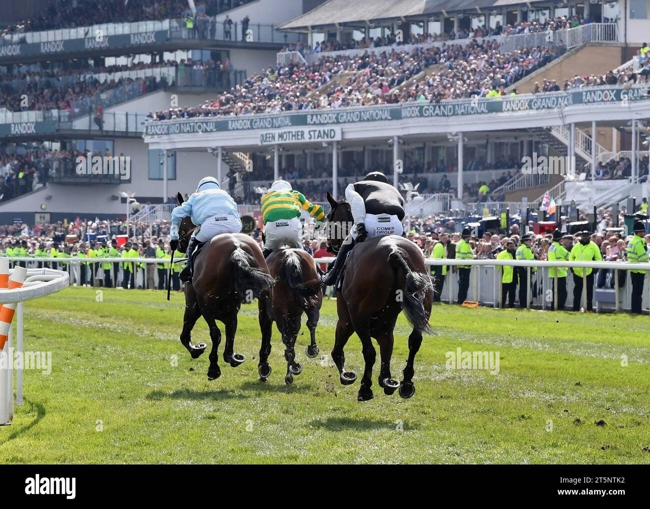 Grand National Day 2023 Aintree action Stock Photo