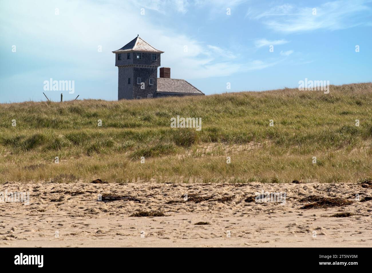 Old Harbor Life-Saving Station at Race Point Beach, Cape Cod National Seashore, built in 1897 Stock Photo