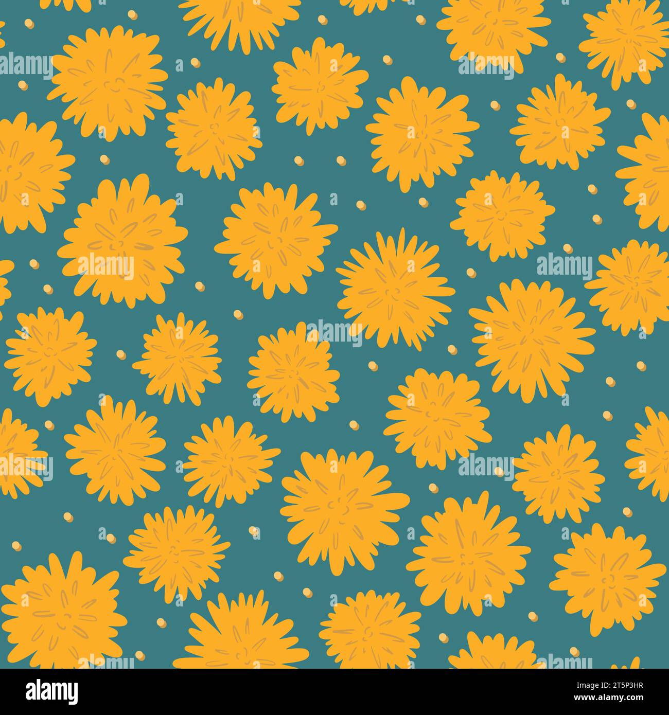 Spring dandelions in bloom Stock Vector Images - Alamy