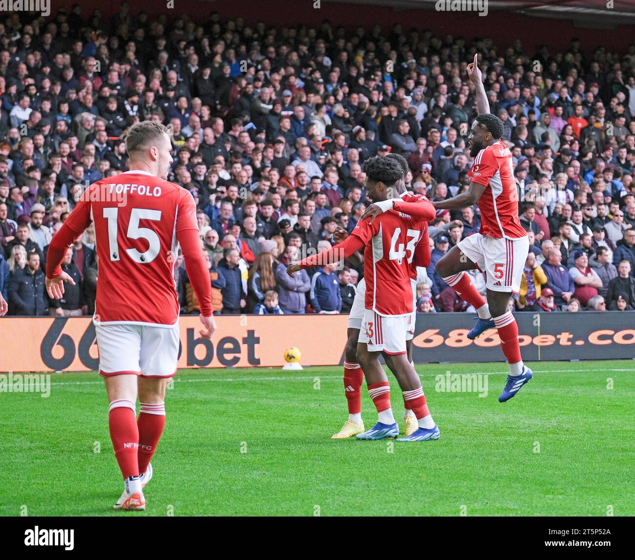 The City Ground, Nottingham, UK. 5th Nov, 2023. Premier League Football