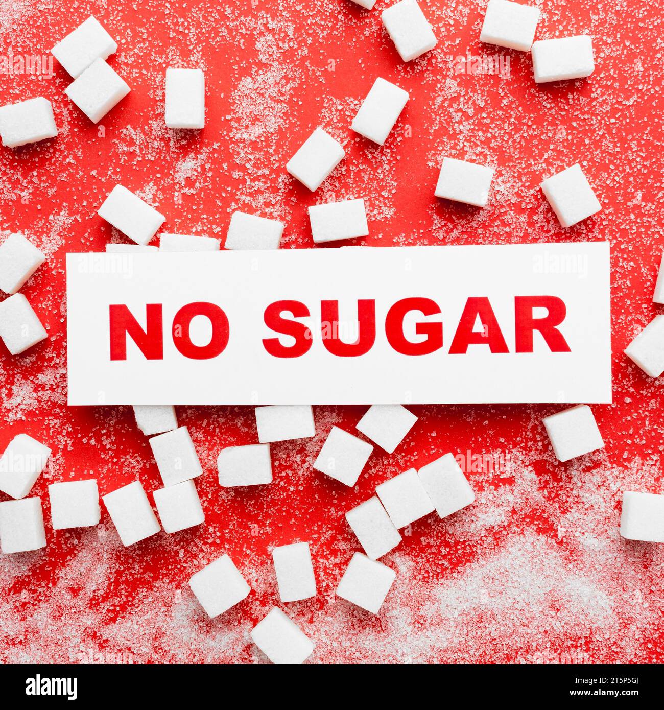 No sugar message desk Stock Photo