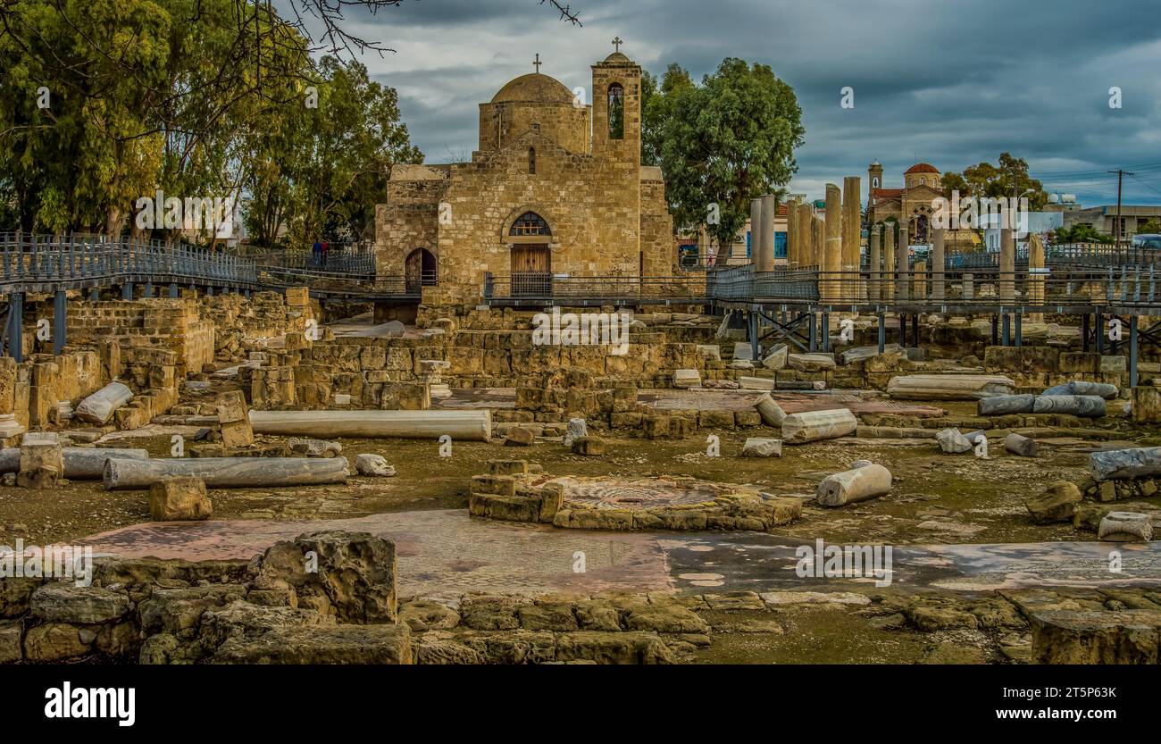 Agia Kyriaki Church, Paphos, Cyprus Greece. Stock Photo