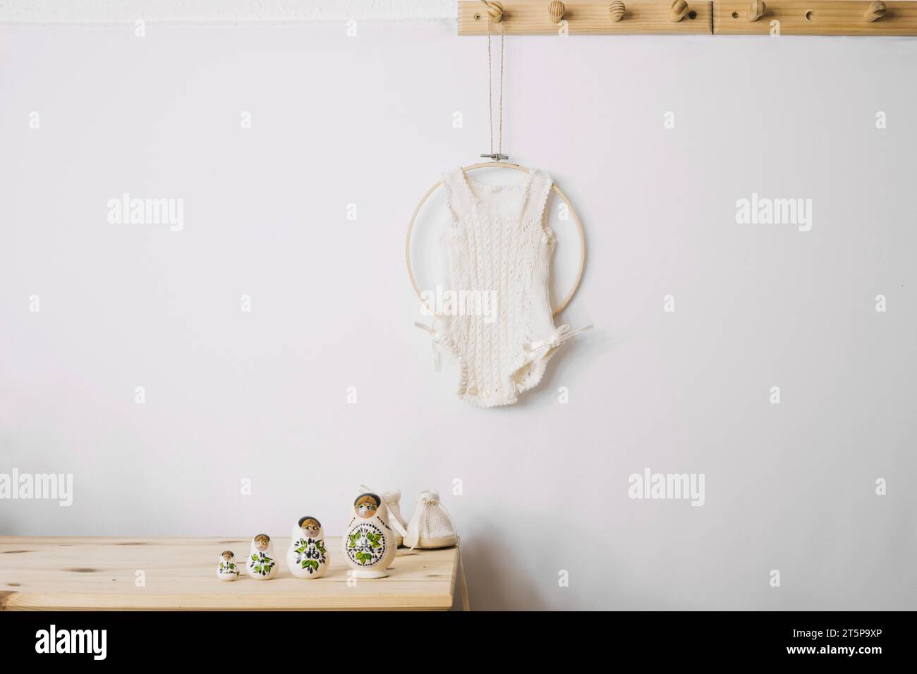 White cute child clothes Stock Photo - Alamy