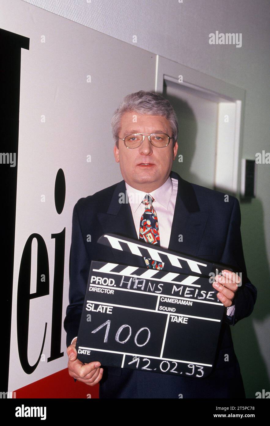 FILED - 10 February 1993, North Rhine-Westphalia, Cologne: Presenter ...