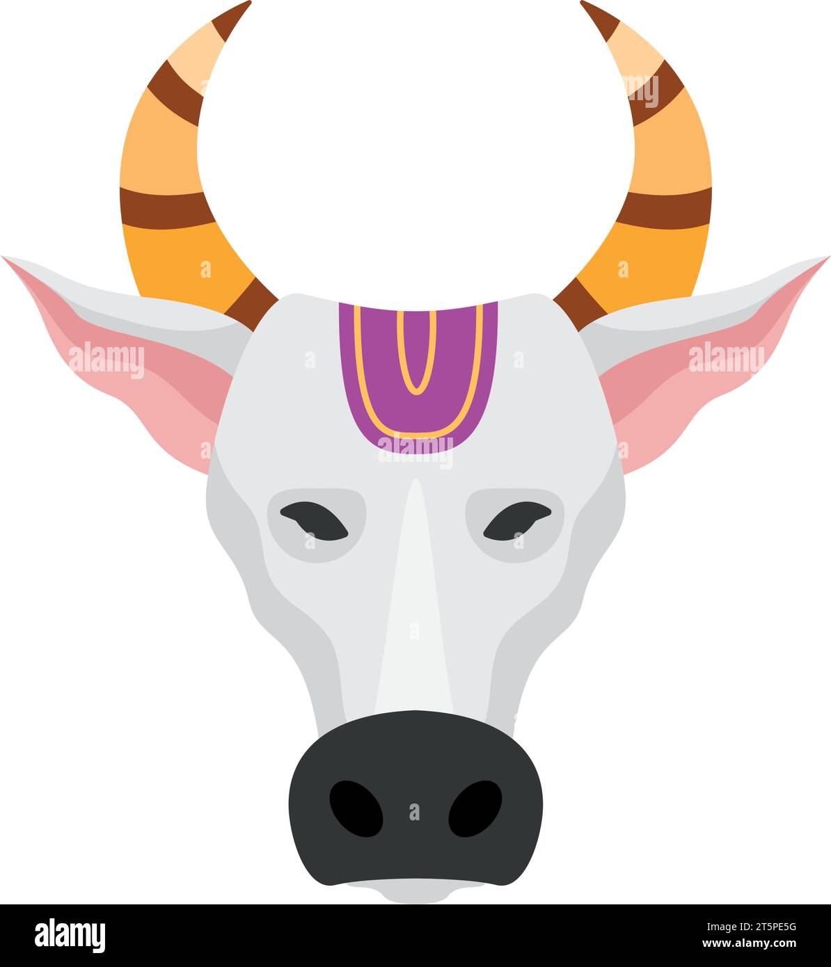 Cow Face Drawing Rangoli