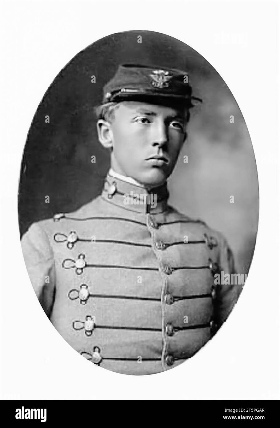 George Patton. Portrait of the American General, George Smith Patton Jr. (1885-1945) as a cadet at Virginia Military Institute in early 1900s Stock Photo