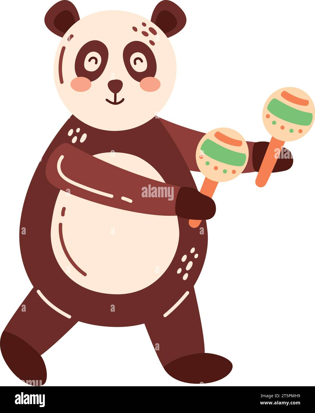panda playing maracas vector isolated Stock Vector Image & Art Alamy