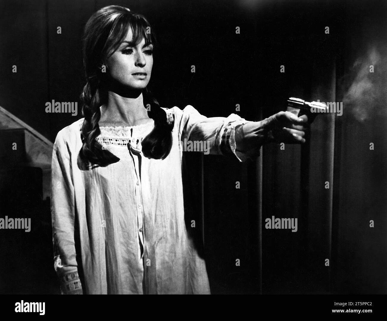 Suzy Kendall, on-set of the film, 'Freulein Doktor', Paramount Pictures, 1969 Stock Photo