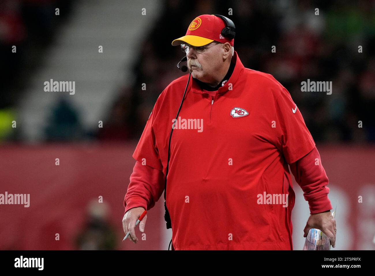 Kansas City Chiefs head coach Andy Reid looks on during an NFL football ...
