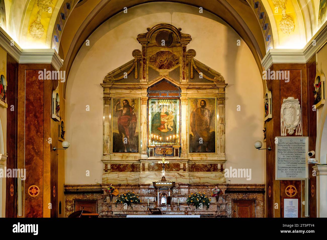 Old Church of Santa Maria delle Grazie, San Giovanni Rotondo, Italy Stock Photo