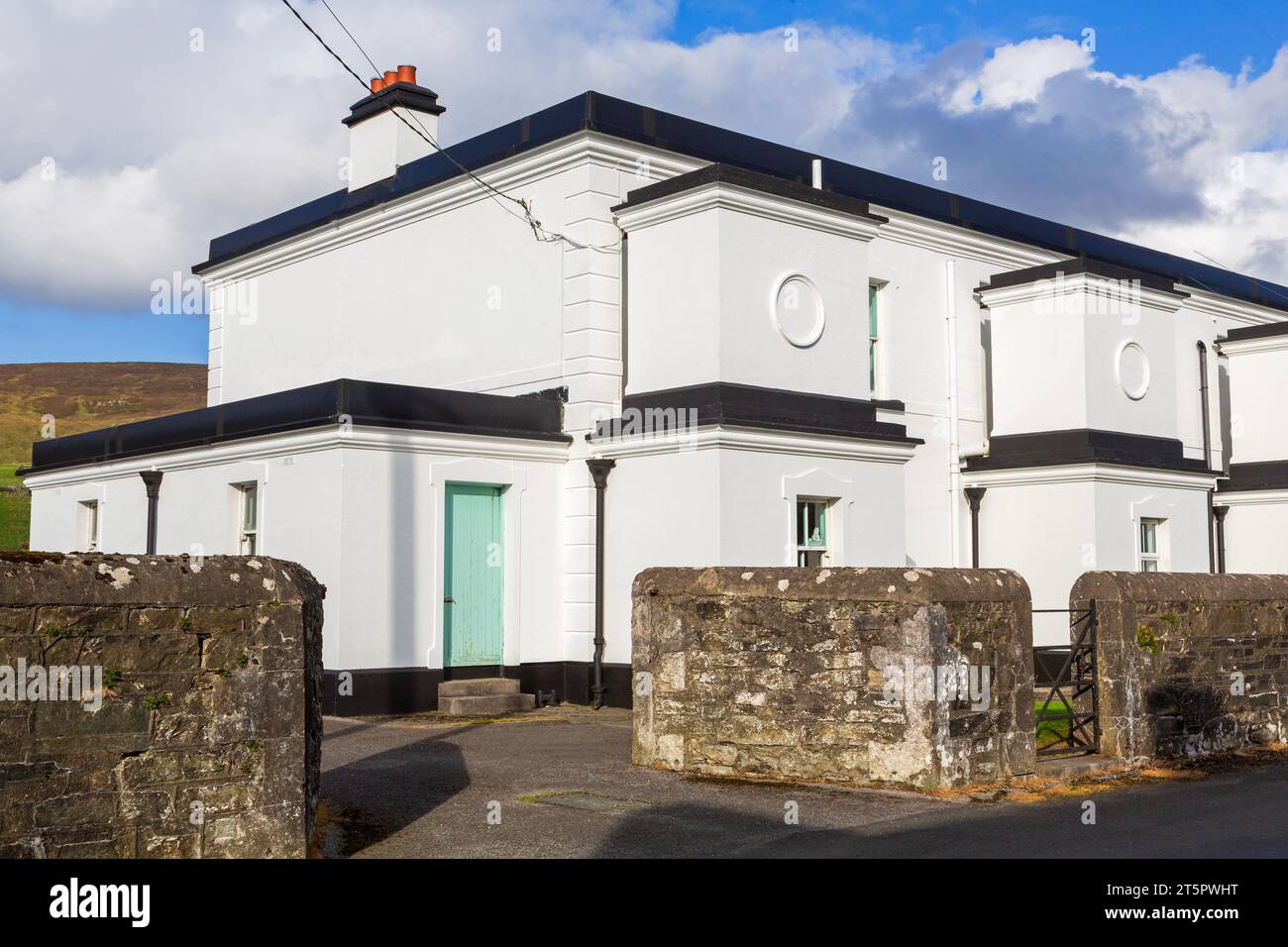 Rathlin O'Birne Lighthouse Dwellings, Glencolumbkille,County Donegal, Ireland Stock Photo