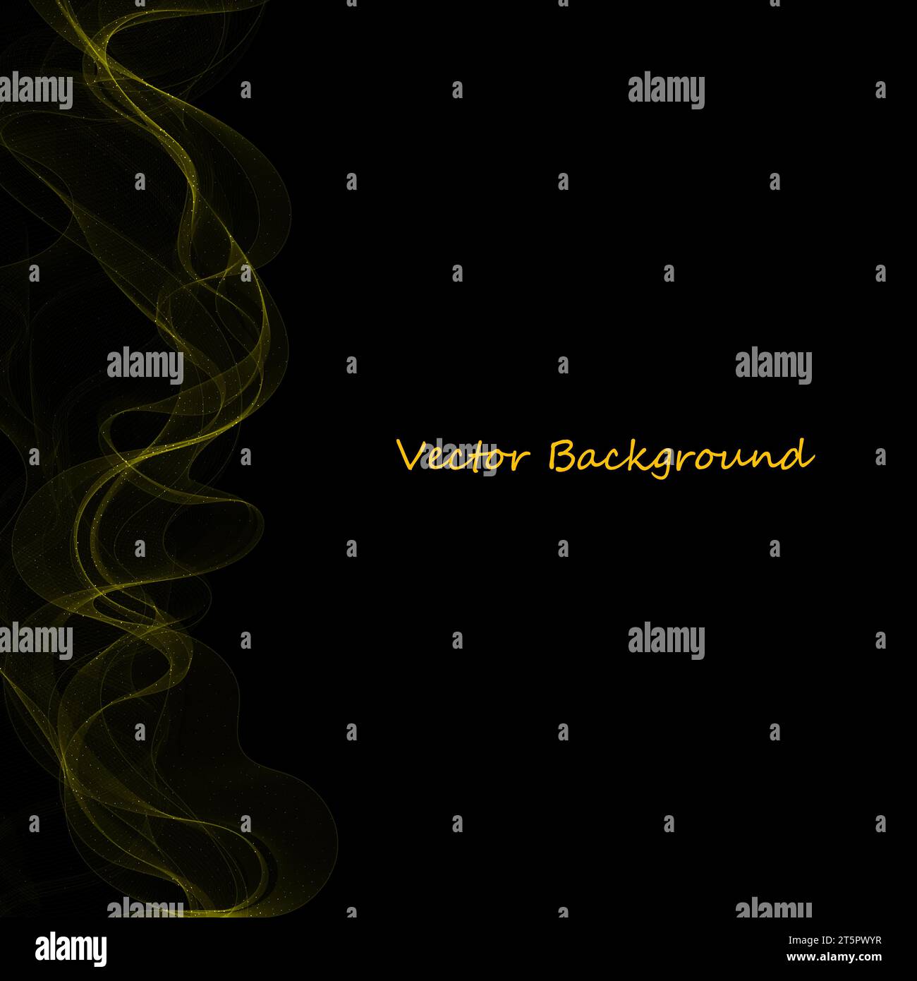 Abstract golden wave with glitter particles. Vector background Stock ...
