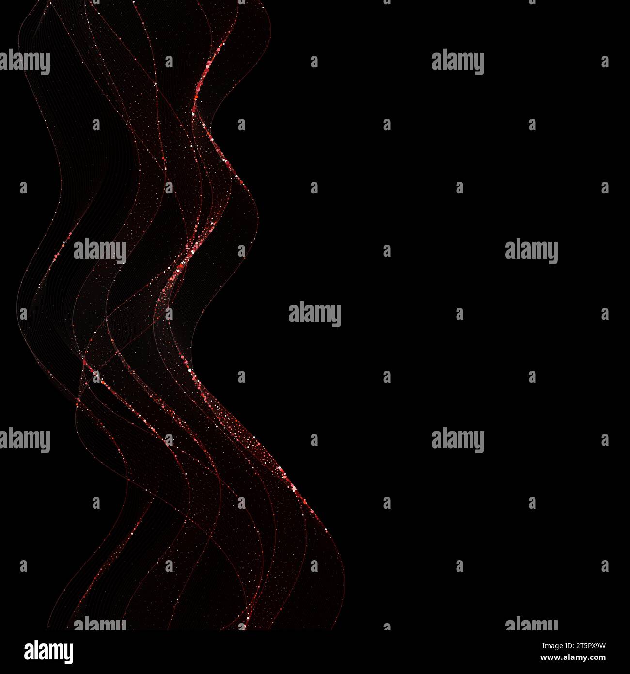Red vector wave with glitter. Vector background Stock Photo - Alamy