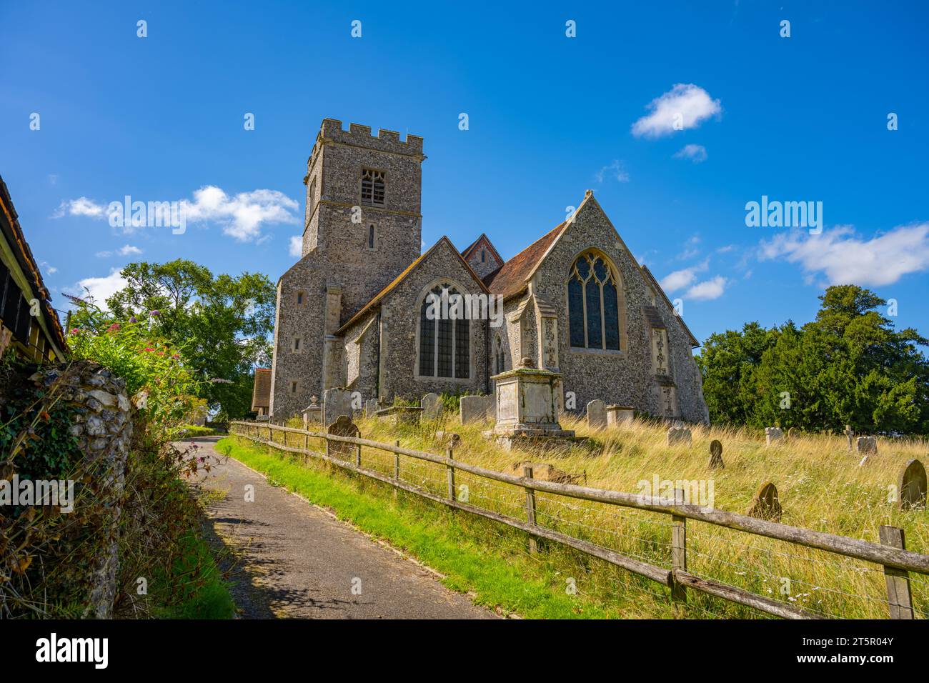 St Michael and All Angels Parish Church, Throwley Stock Photo