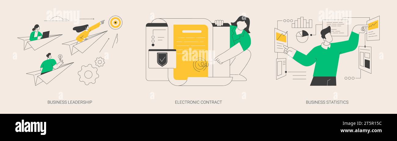 Company management abstract concept vector illustrations Stock Vector ...