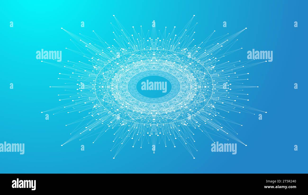 Quantum computing concept. Deep learning artificial intelligence. Big ...