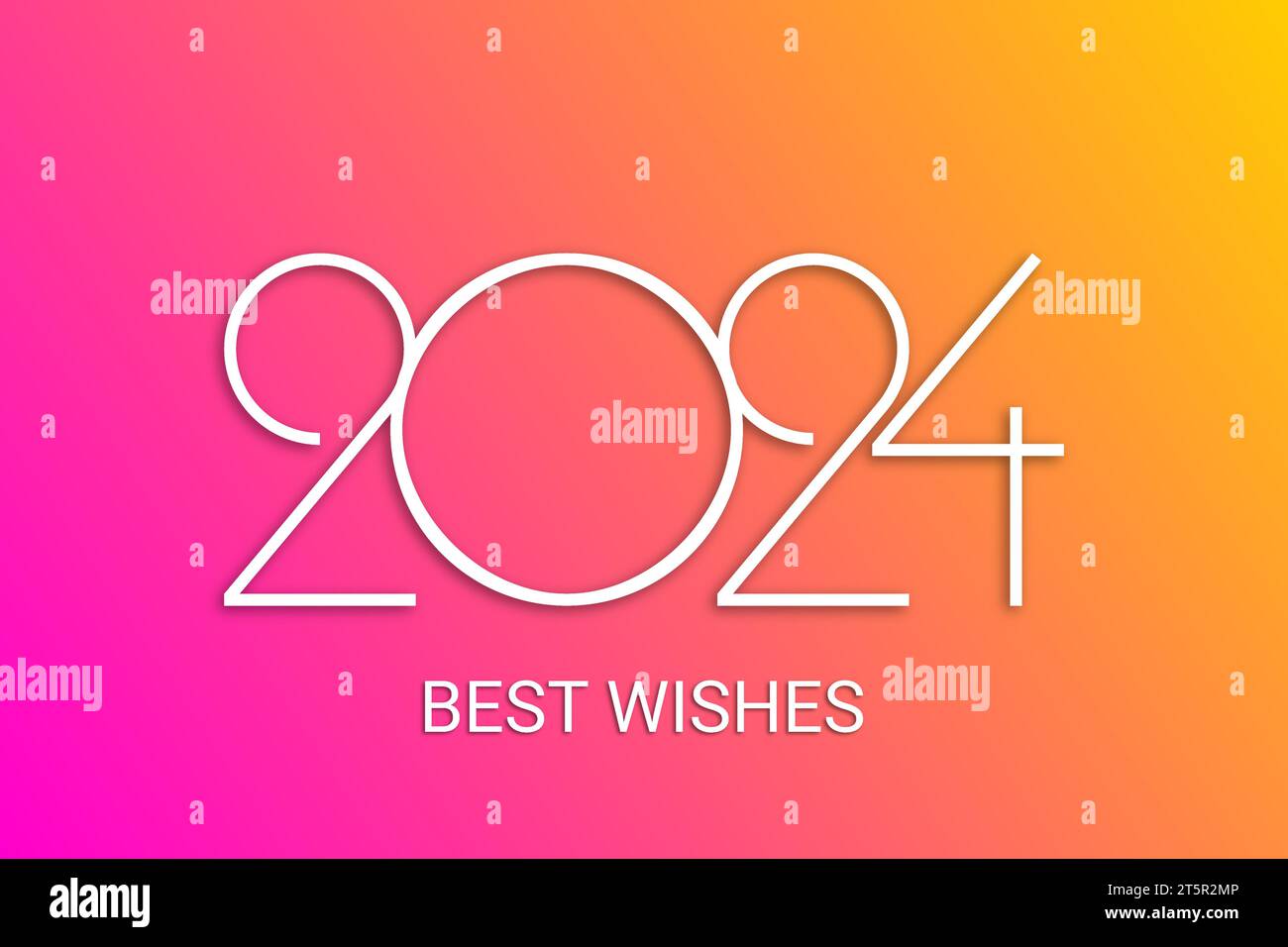2024 happy new year best wishes Stock Vector Image & Art Alamy