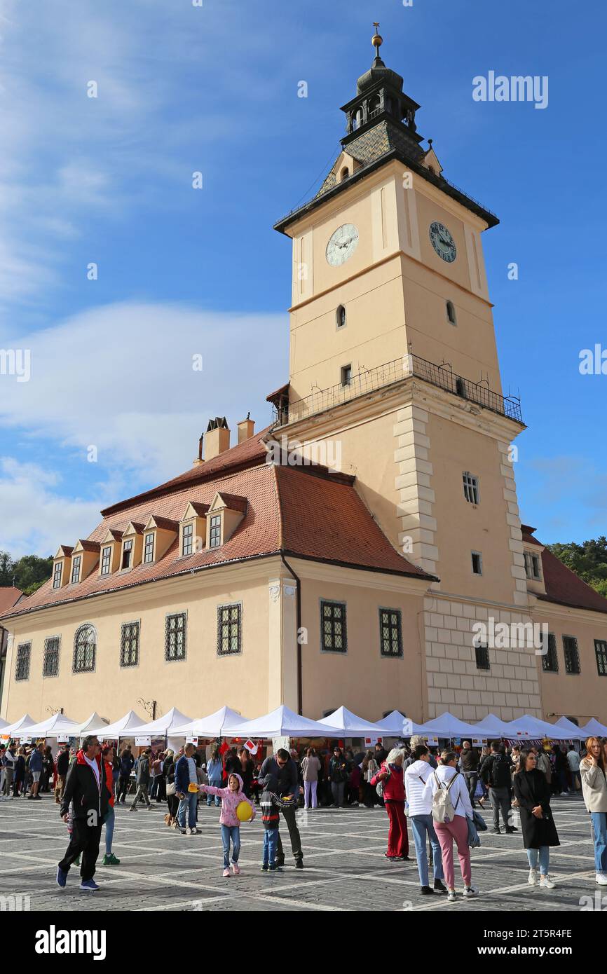 Multicultural Day 2023, Casa Sfatului (Old Town Hall), Piața Sfatului (Council Square), Old Town, Braşov, Braşov County, Transylvania, Romania, Europe Stock Photo