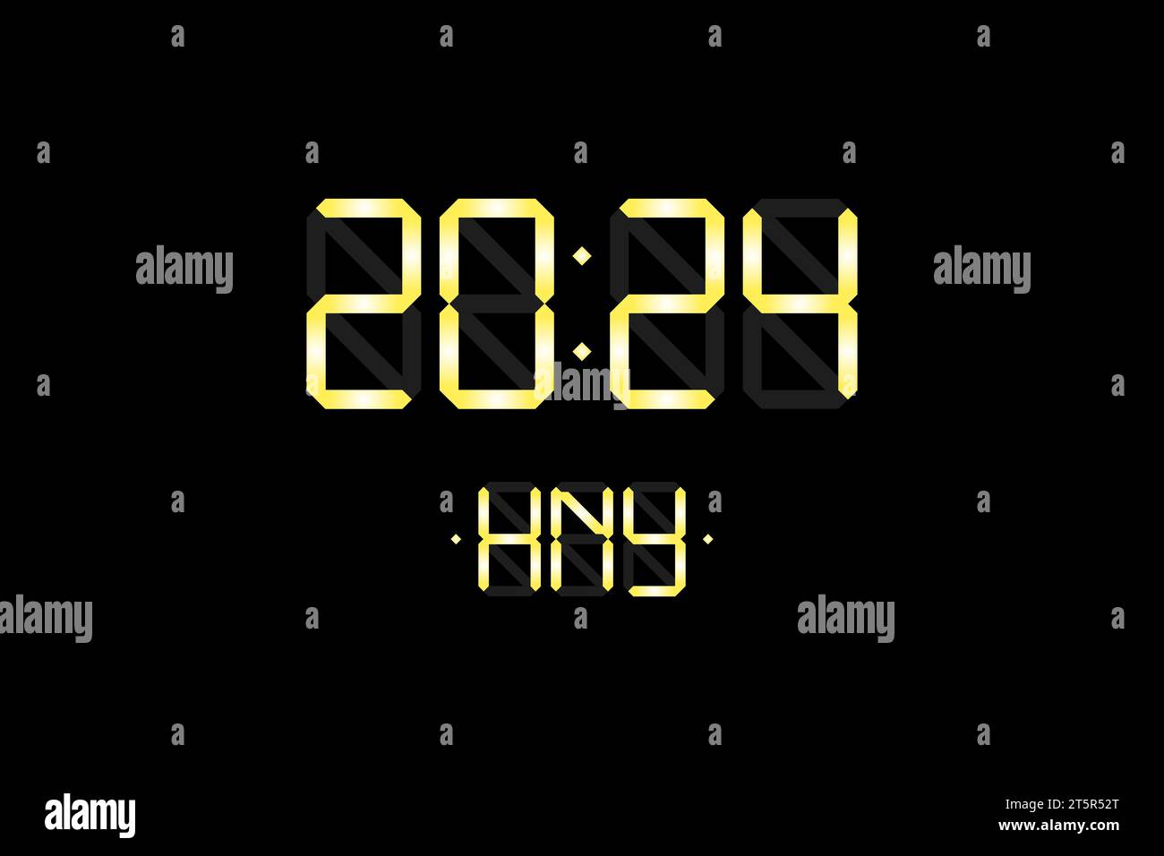 New year clock 2024 Stock Vector Images Alamy