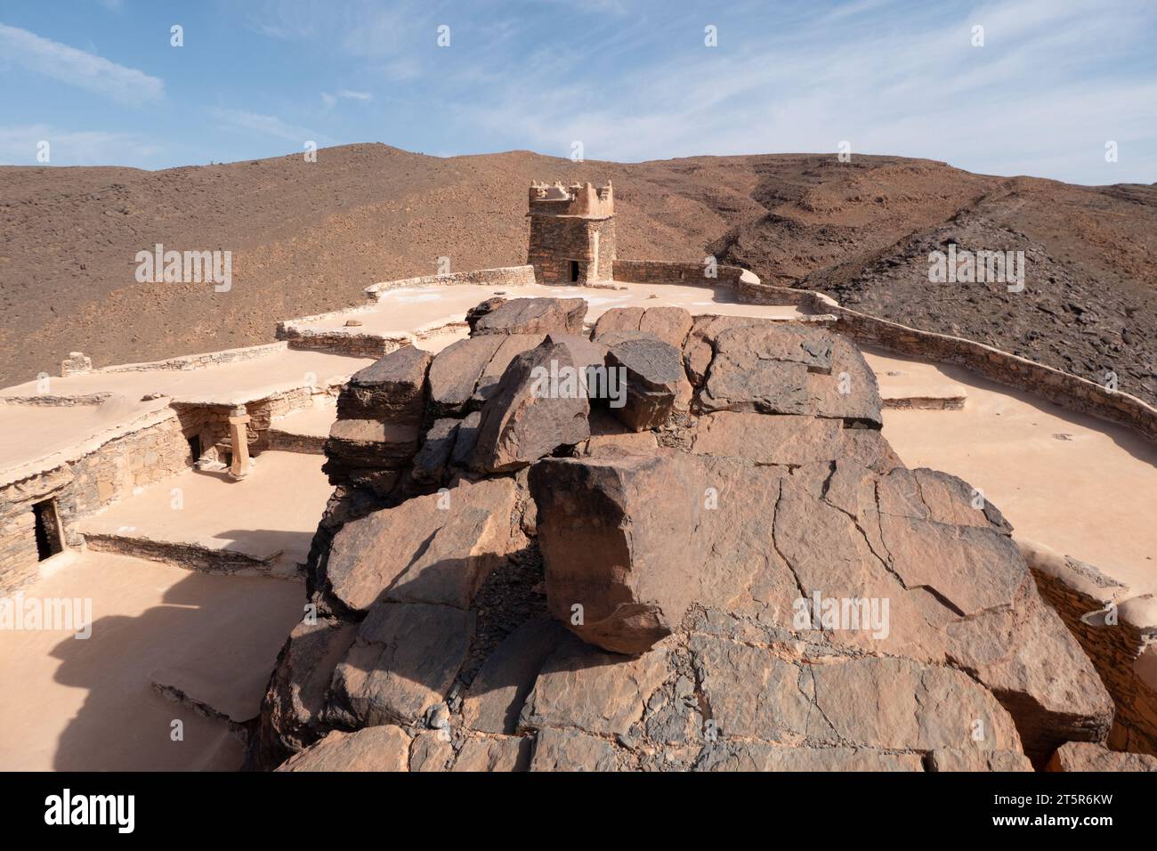 one of the famous granaries of Amtoudi, Agadir N'id Issa, in southern Maroc Stock Photo