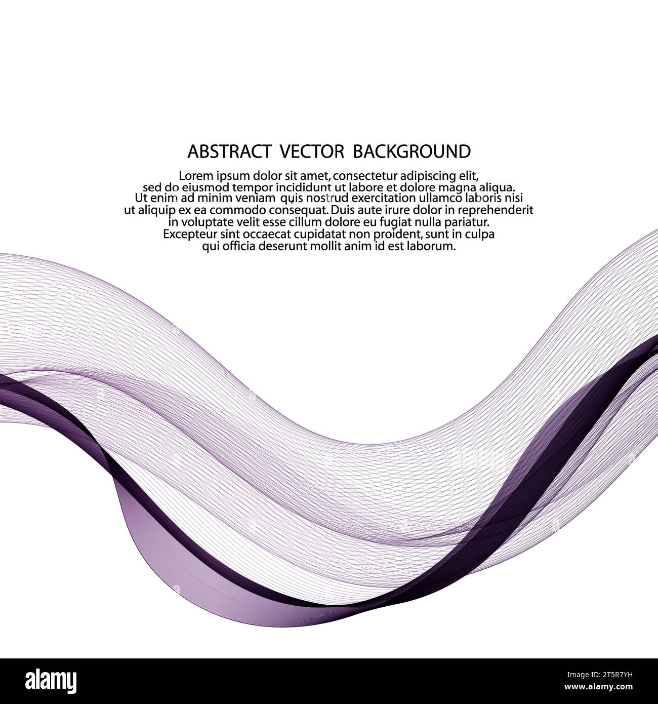 Blue abstract wave. Vector stylish background. Design element Stock ...