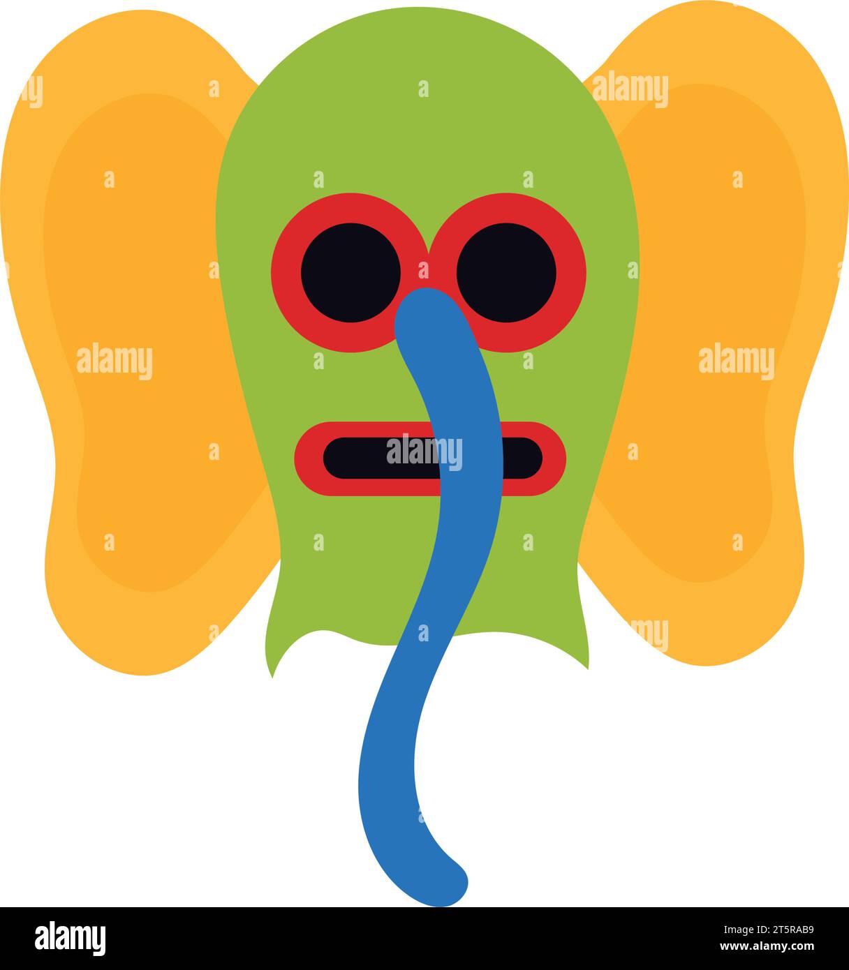 marimonda mask illustration vector isolated Stock Vector