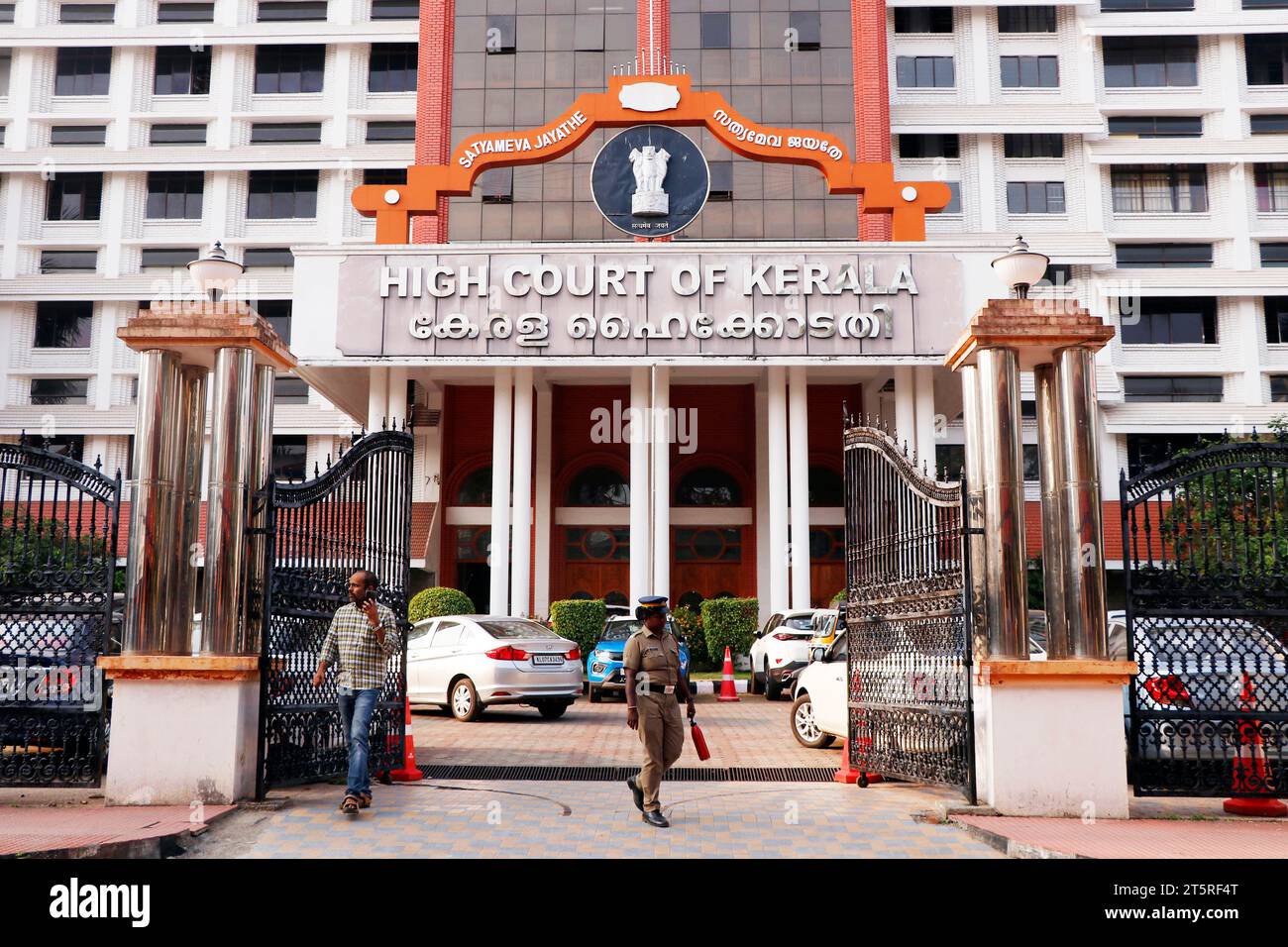 Kerala, India March 16, 2023 kerala high court front view in close up