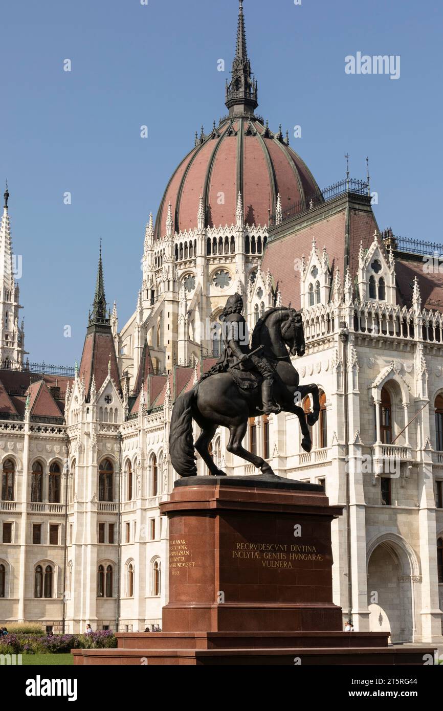 Parliament Dome - Budapest Hungary Stock Photo