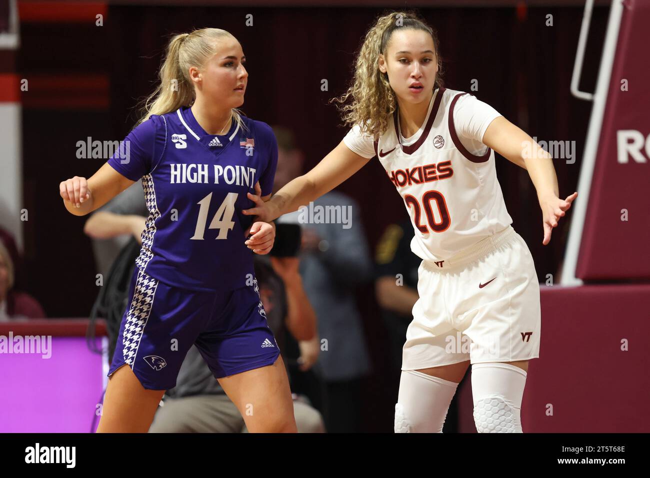 Blacksburg, Virginia, USA. 6th Nov, 2023. Virginia Tech Hokies guard