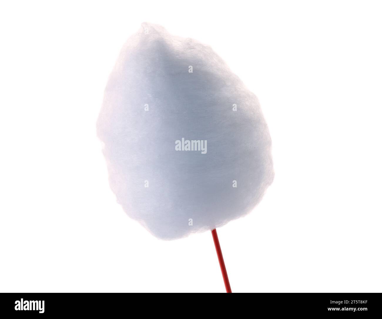Stick with yummy cotton candy isolated on white Stock Photo - Alamy
