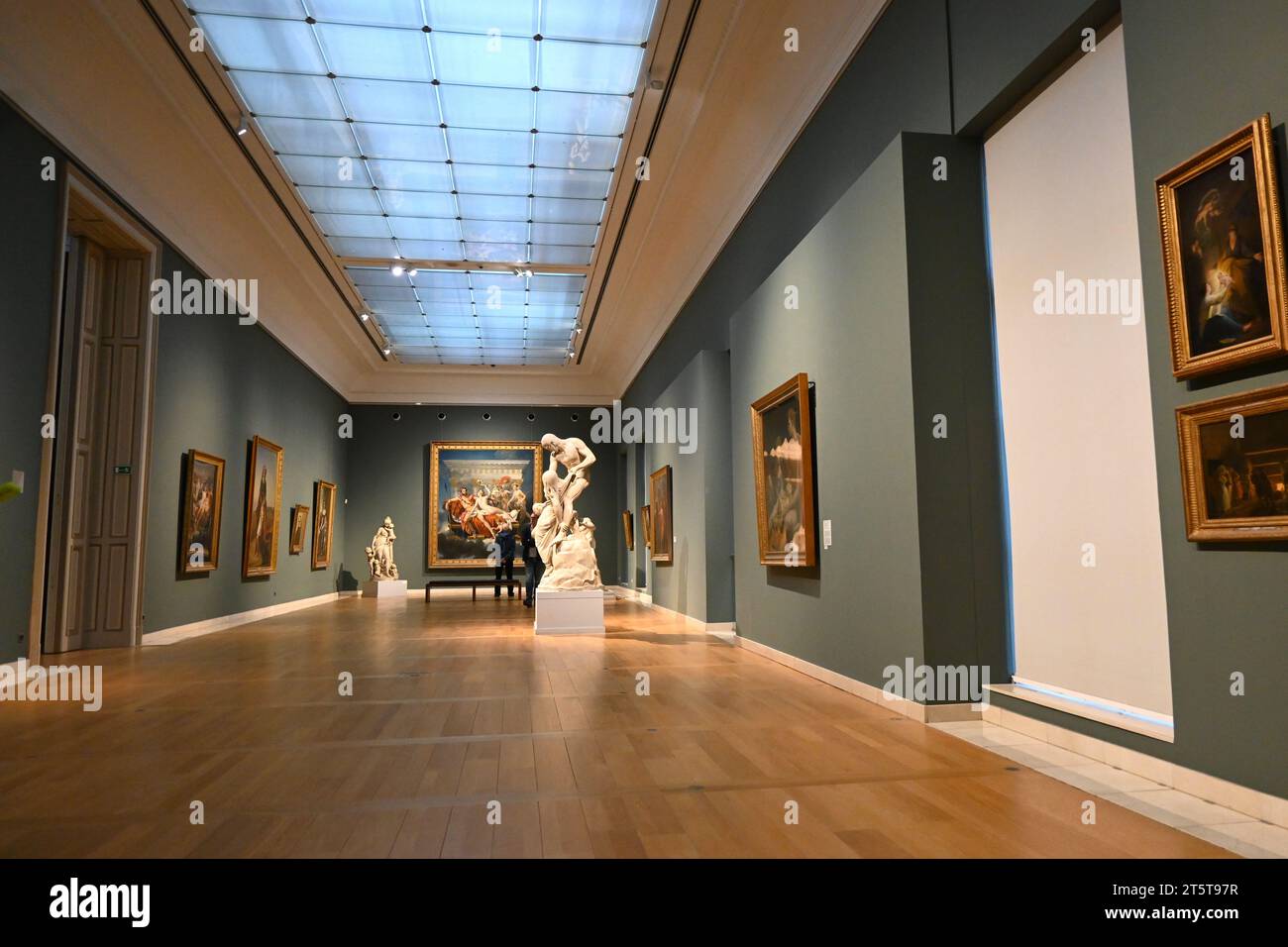 Inside the halls of the Royal Museums of Fine Arts of Belgium (Musées royaux des Beaux-Arts de Belgique) – Brussels Belgium – 23 October 2023 Stock Photo