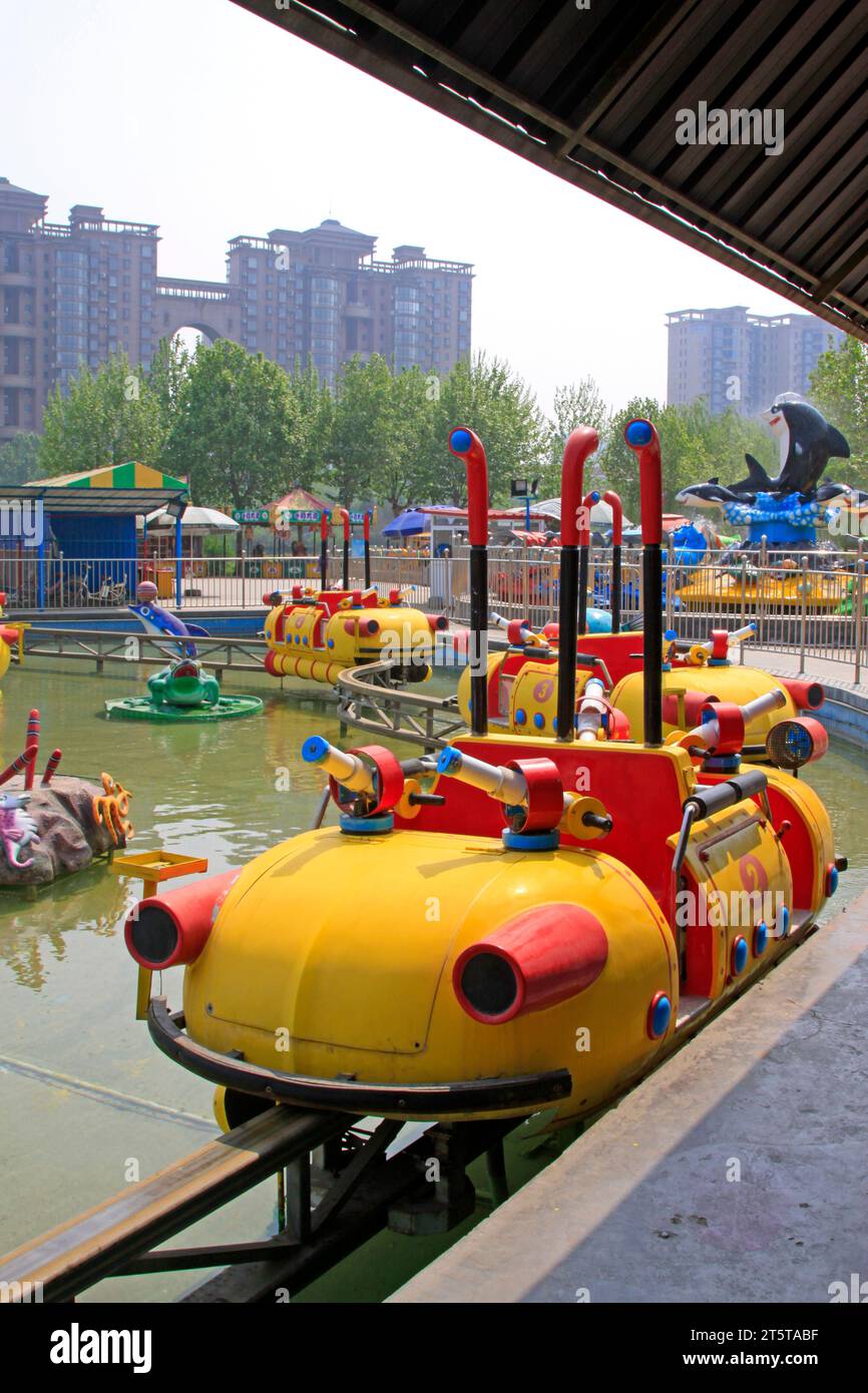 rail infrastructure in a playground, closeup of photo Stock Photo - Alamy