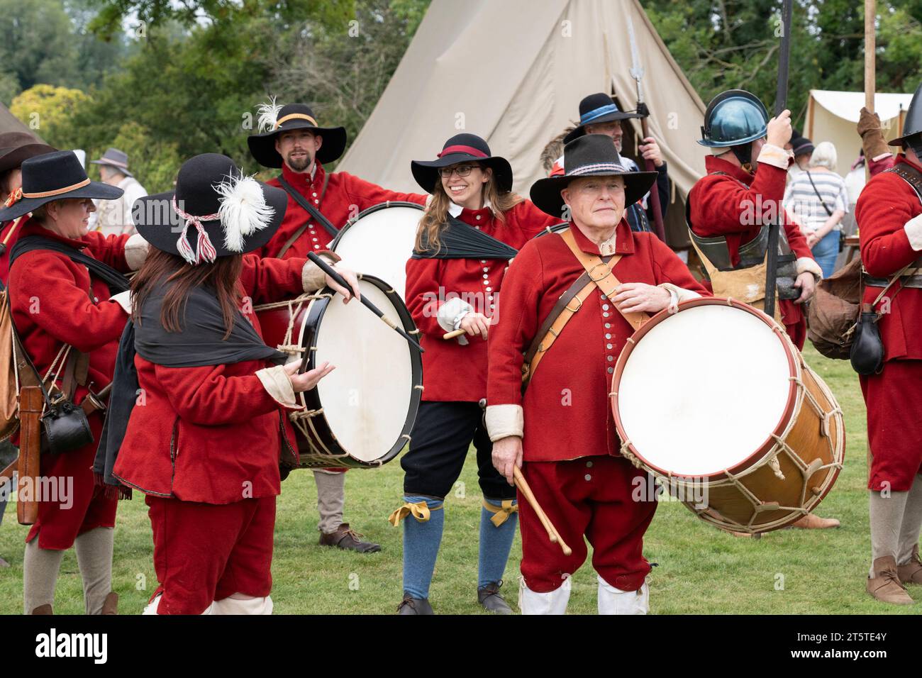 Basingstoke Roc Signalling Drummers signalling hi-res stock photography and images - Alamy