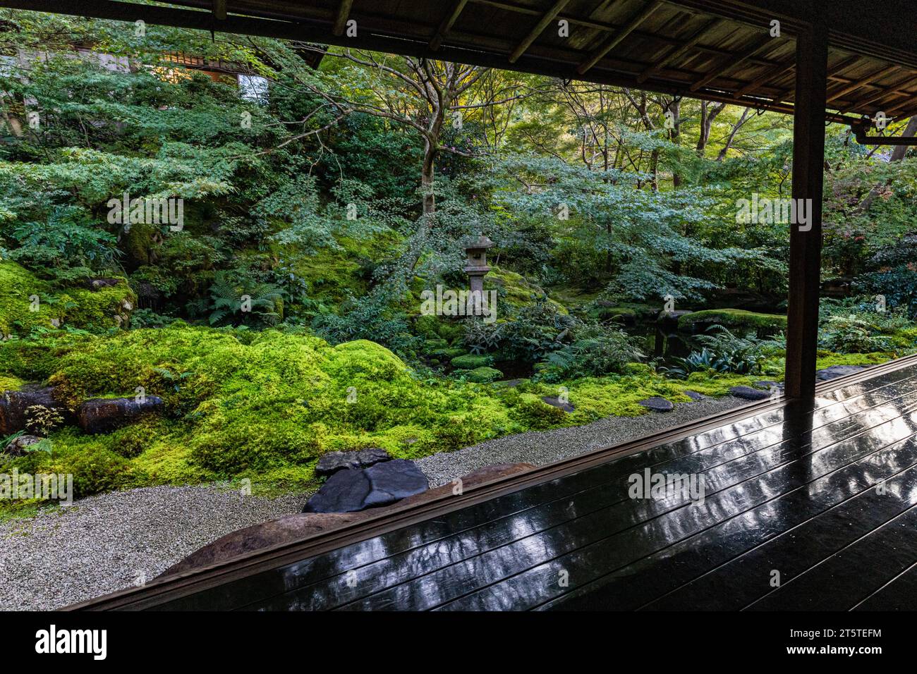 Rurikoin - Yase Kyoto has been attracting people since ancient times with its scenery that changes color throughout the seasons. Rurikoin Temple is lo Stock Photo