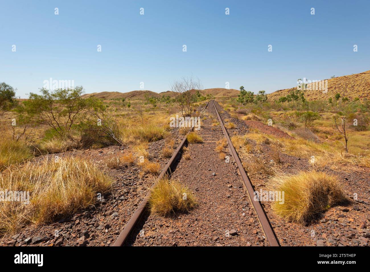 Disused railway line through the Pilbara, a mining region in Western