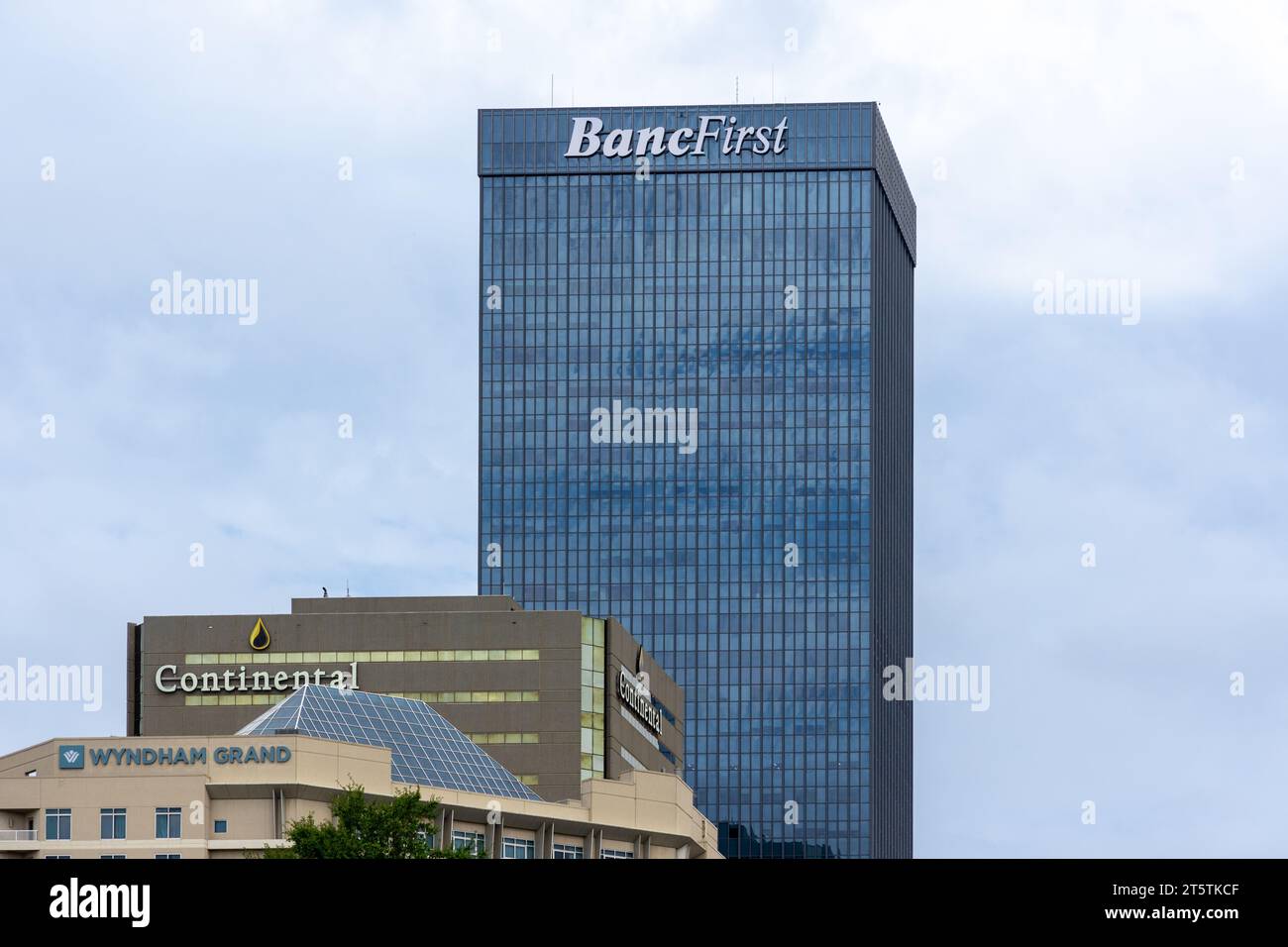 Oklahoma City, USA October 25th, 2023 View of the modern BancFirst