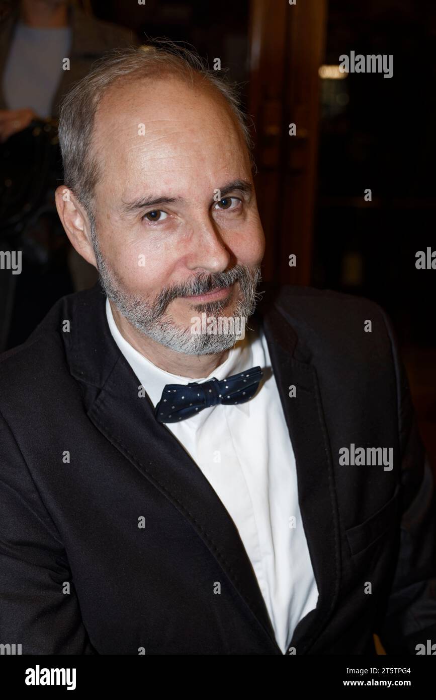 Paris, France. 6th Nov, 2023. Tenor Jean-Philippe Biojout attends Georges Bizet 2023 literary awards for the book of Opera and dance on November 6, 2023 at the Theatre des Champs-Elysées in Paris, France. Credit: Bernard Menigault/Alamy Live News Stock Photo