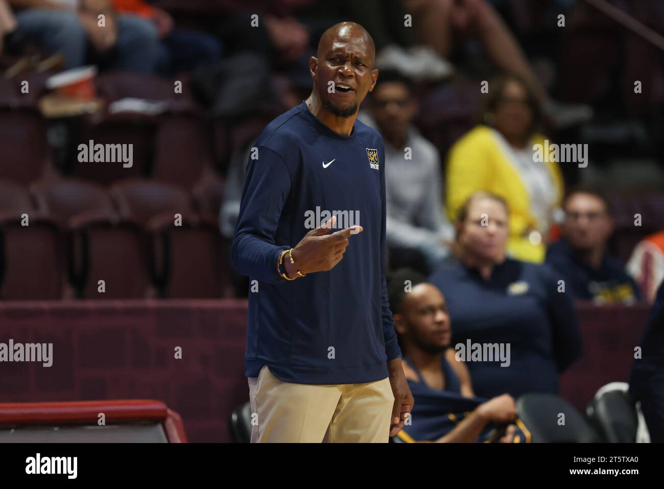 Blacksburg, Virginia, USA. 6th Nov, 2023. Coppin State Eagles Head ...