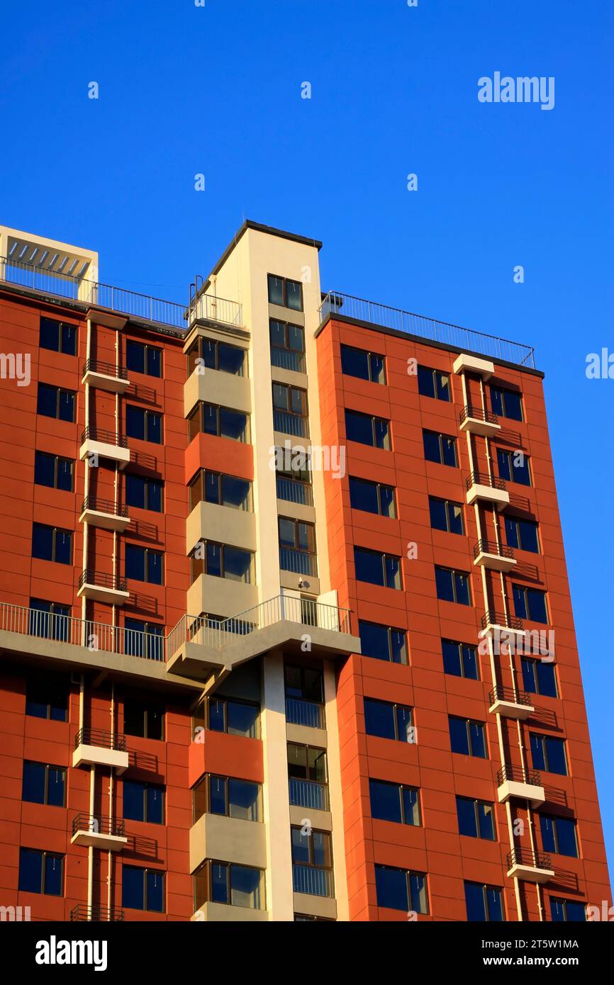 High rise residential buildings under the blue sky Stock Photo - Alamy