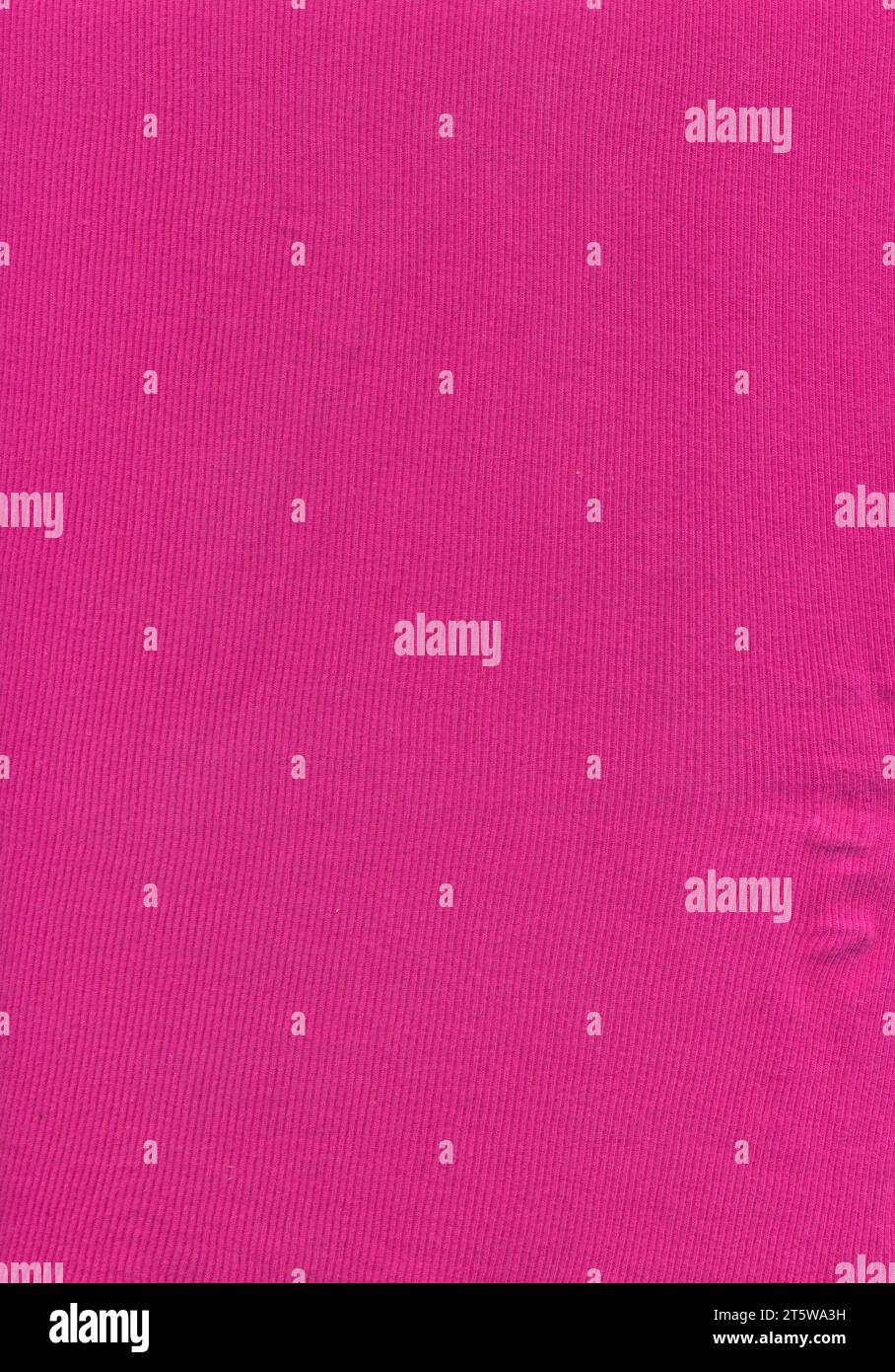 High detailed cotton fabric of rich pink color. Stock Photo