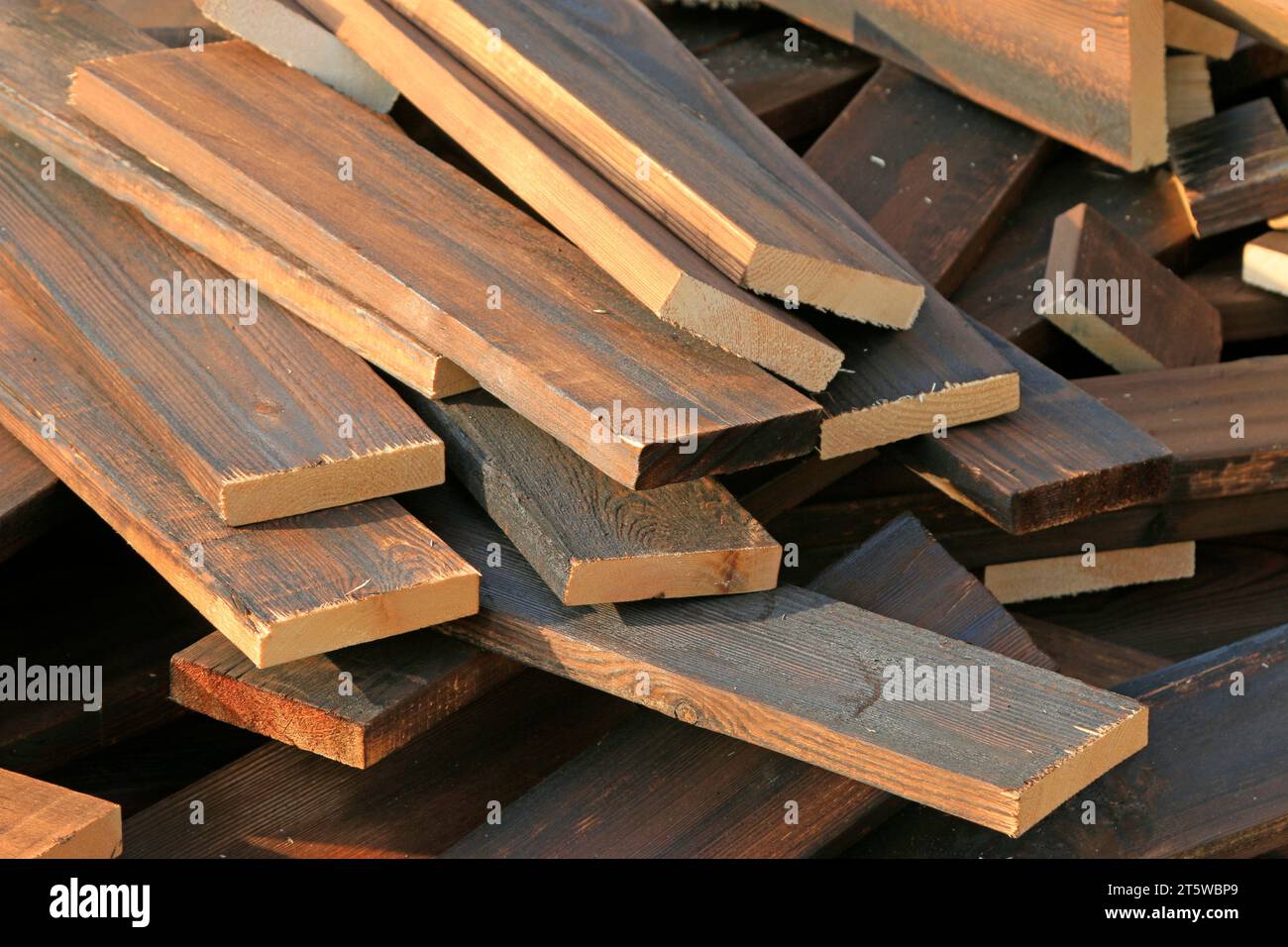 Heat treatment wood stacked together, closeup of photo Stock Photo Alamy