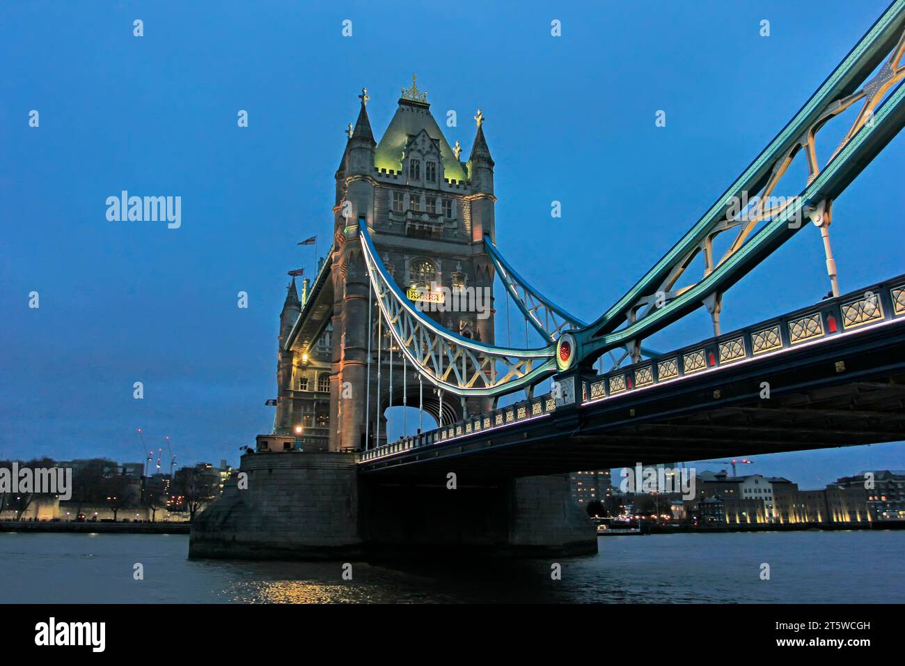Famous London Tower Bridge, UK, closeup of photo Stock Photo