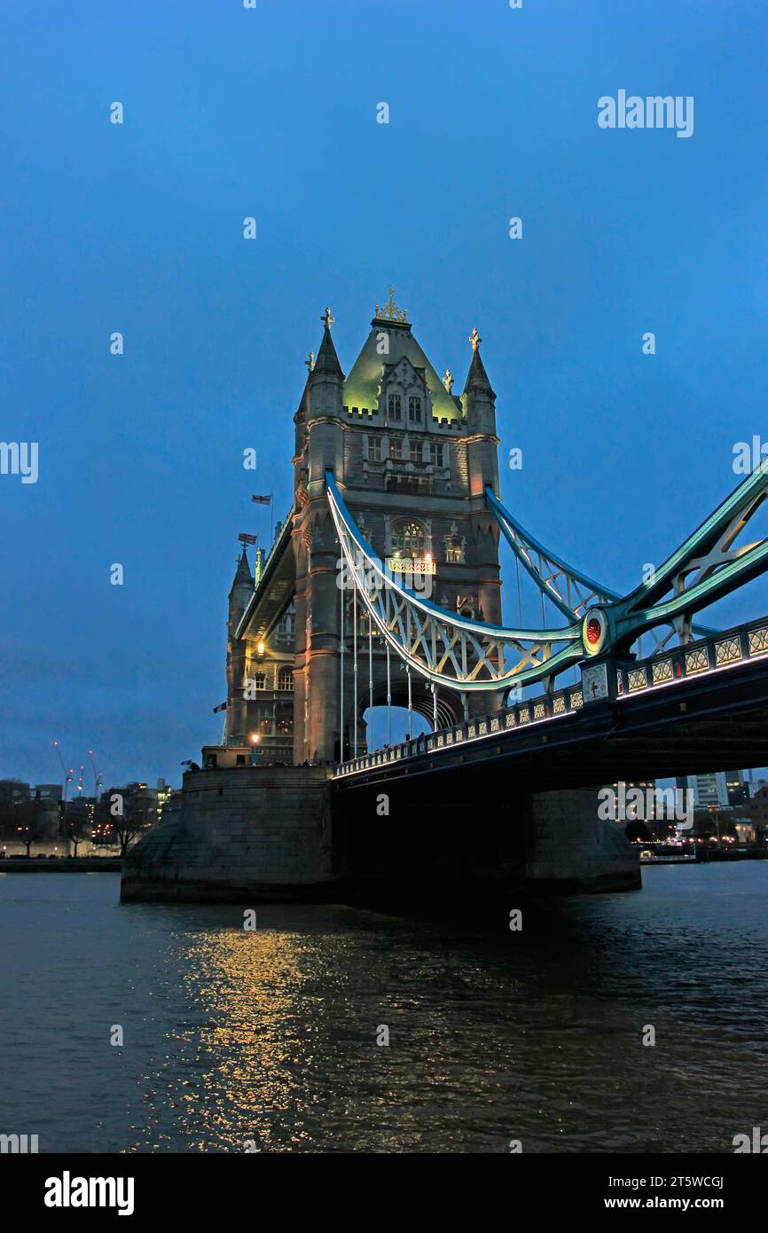 Famous London Tower Bridge, UK, closeup of photo Stock Photo