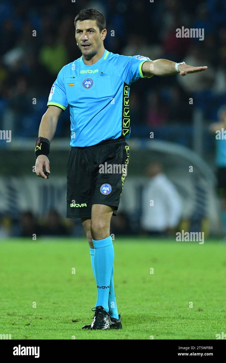 Gianluca Manganiello referee, during the first match of the Italian Serie B  football championship between Frosinone - Empoli final result 0-2, match p  Stock Photo - Alamy