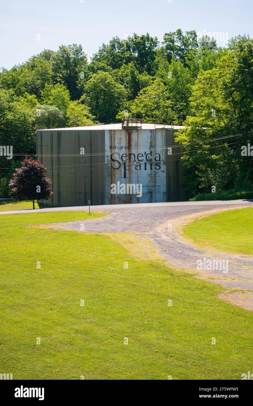A Water Tower in Seneca Falls New York Stock Photo Alamy