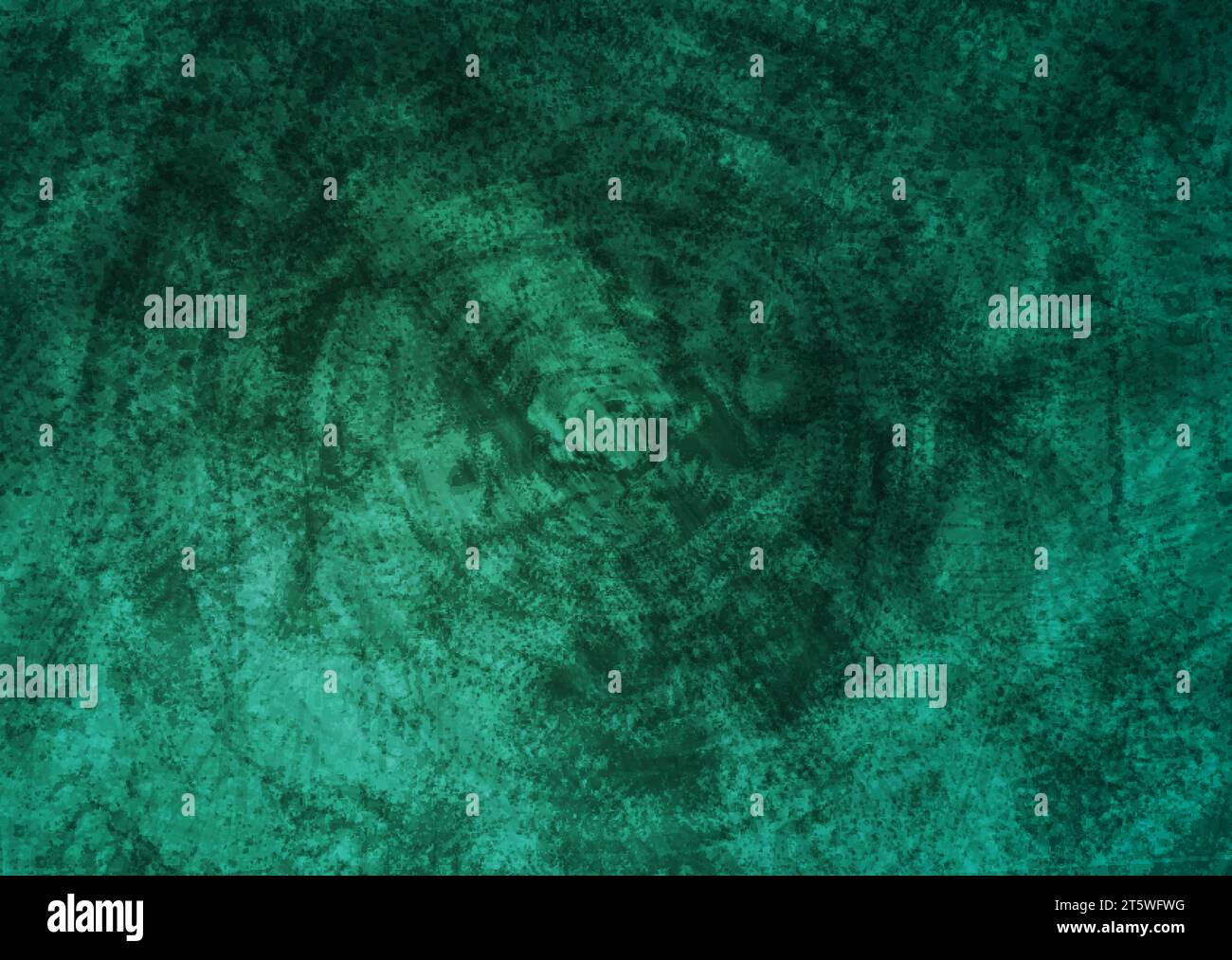 Bright green grunge textural concrete wall background. Vector design Stock Vector