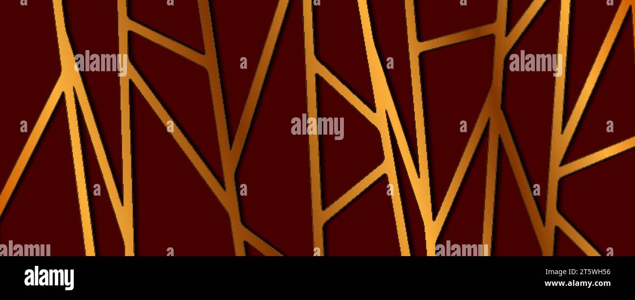 Luxury golden grid pattern abstract tech background. Vector geometric ...