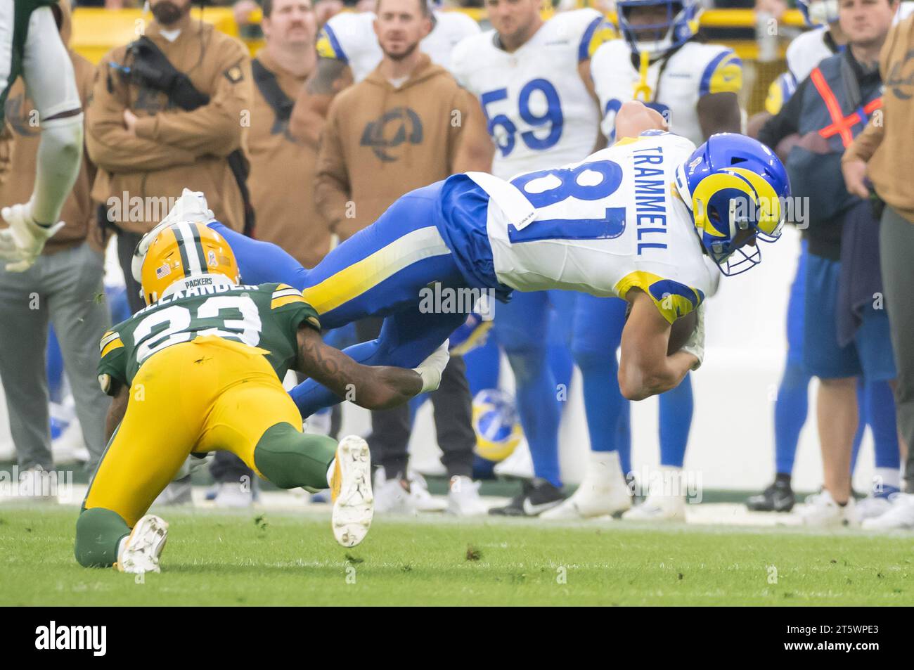 Green Bay, WI, USA. 5th Nov, 2023. Green Bay Packers cornerback Jaire ...