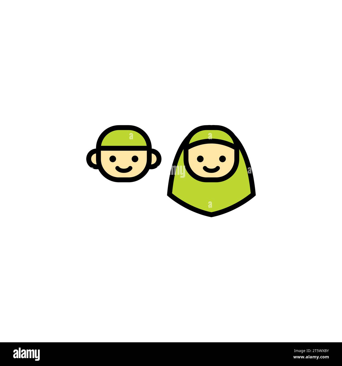 Muslim cartoon icon vector Stock Vector