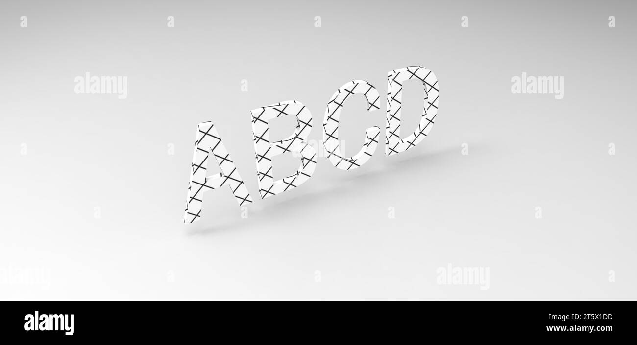 3D font 